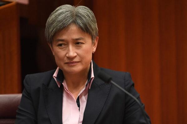 Australian Sen. Penny Wong in the Senate at Parliament House in Canberra, Australia, on Dec. 2, 2019. (Tracey Nearmy/Getty Images)