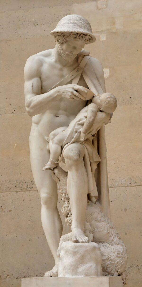 The infant Oedipus revived by the shepherd Phorbas, 1810s, by Antoine-Denis Chaudet. Louvre, from the Luxembourg Museum in Paris. (Public Domain)