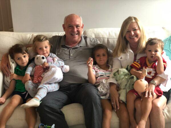 Mike Crosby with his grandchildren. (Courtesy of Mike Crosby)