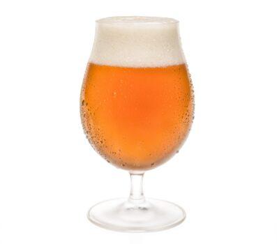 Tulip glasses are best for stronger and more aromatic beers, such as Belgian ales or hoppy double IPAs. (Patrick Jennings/Shutterstock)