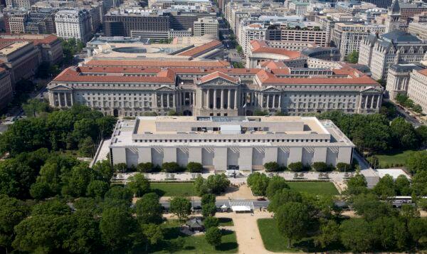 Aerial view of the National Museum of American History, located on the National Mall in Washington. (Public Domain)