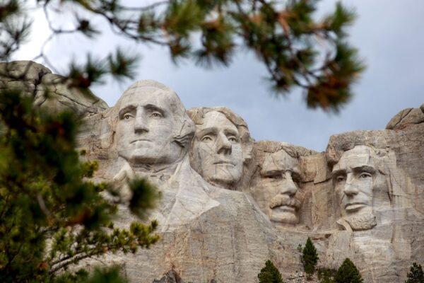 Mount Rushmore National Memorial in Keystone, South Dakota, on April 23, 2020. (Kerem Yucel/AFP via Getty Images)