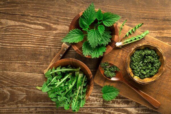Pesto is one of the tastier ways to consume any green plant, especially those with strong flavors. (DUSAN ZIDAR/Shutterstock)