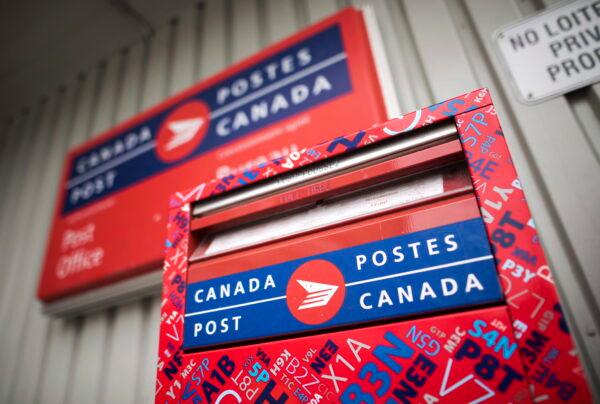 A mail box is seen outside a Canada Post office in Halifax in a file photo. (The Canadian Press/Darren Calabrese)