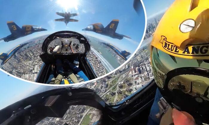 Video: Blue Angels, Thunderbirds Fly Over American Cities in Support of Front Line Health Care Workers