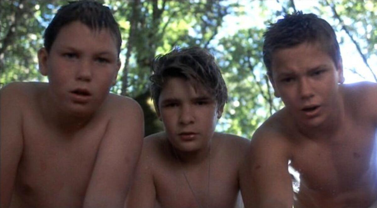 (L–R) Jerry O’Connell, Corey Feldman, and River Phoenix star in “Stand by Me.” (Columbia Pictures)