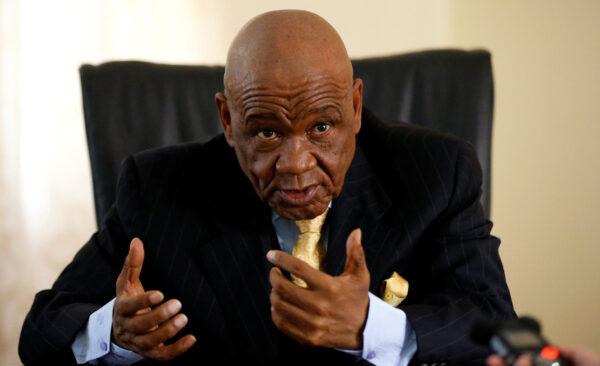 Lesotho's Prime Minister Thomas Thabane speaks during an interview with Reuters at State House in the capital Maseru, on Feb. 27, 2015. (Siphiwe Sibeko/Reuters)