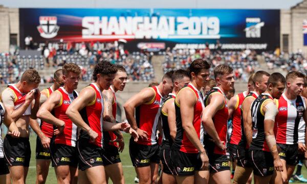 Match between the St Kilda Saints and the Port Adelaide Power at Jiangwan Stadium on June 2, 2019 in Shanghai, China. (Michael Willson/AFL Photos)