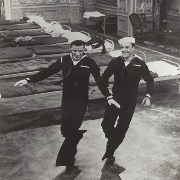 Frank Sinatra (L) and Gene Kelly star in “Anchors Aweigh.” (MGM)