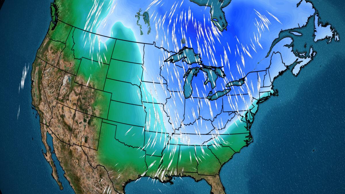 A forecast of the polar vortex. (CNN Weather)