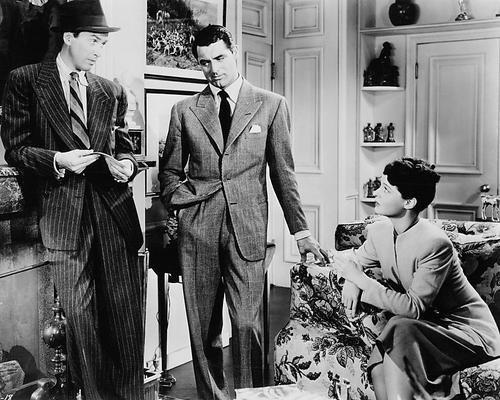 (L–R) James Stewart, Cary Grant, and Ruth Hussey in "Philadelphia Story." (MGM)