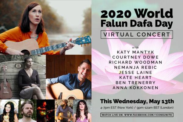 Celebrate World Falun Dafa Day this Wednesday, May 13, from 4–7 p.m. EST with a virtual concert.