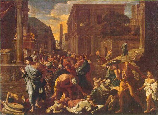 The Plague of Ashdod by French artist Nicolas Poussin. (Public Domain)