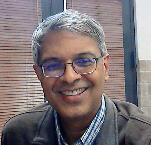 This selfie photo taken by Dr. Jay Bhattacharya, a professor at Stanford University, shows himself in Stanford, Calif., on May 10, 2020. (Jay Bhattacharya via AP)