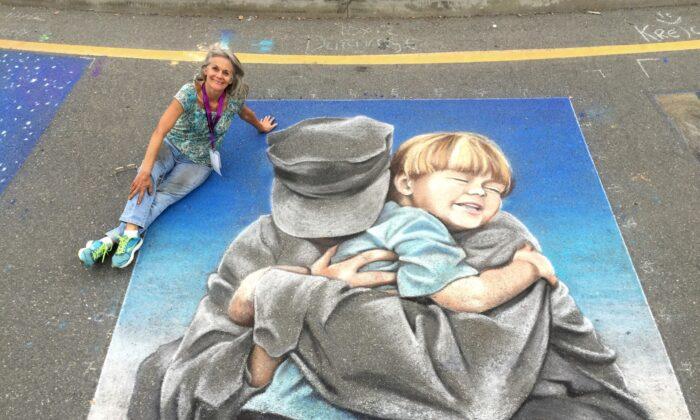 Artist’s Chalk-and-Awe Campaign Combats Pandemic Blues