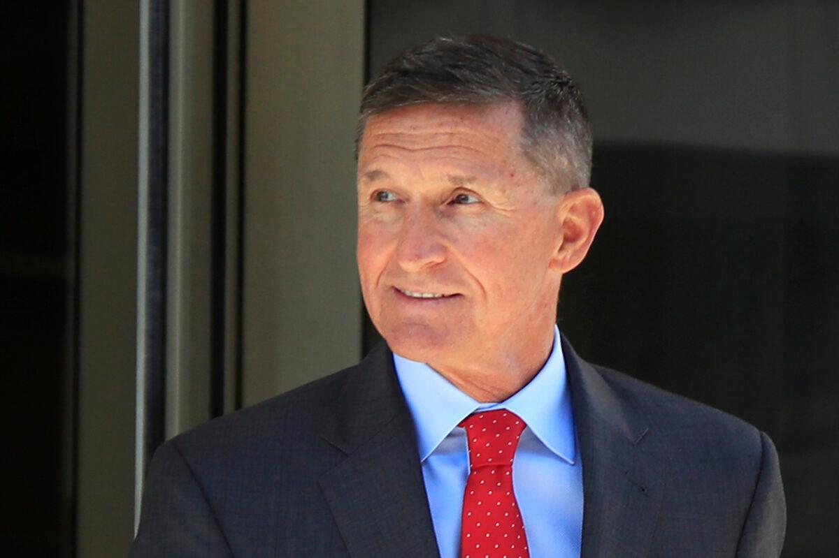 Former Trump administration national security adviser Michael Flynn leaves the federal courthouse in Washington, following a status hearing on July 10, 2018. (Manuel Balce Ceneta, File/AP photo)