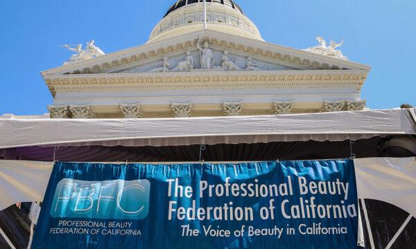 The Professional Beauty Federation of California (PBRC) building in Sacramento, Calif. PBRC filed a lawsuit against Gov. Gavin Newsom on May 12. (Courtesy of PBFC)