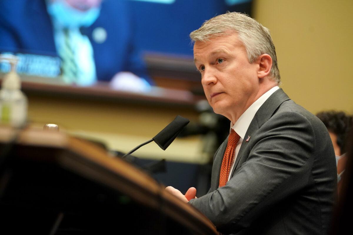 Dr. Rick Bright testifies before the House Energy and Commerce Subcommittee on Health in Washington on May 14, 2020. (Greg Nash/AFP/Getty Images)