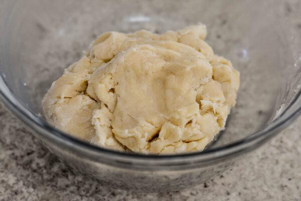 Add the water and mix until the dough roughly comes together; do not overmix. (Photo by Audrey Le Goff)