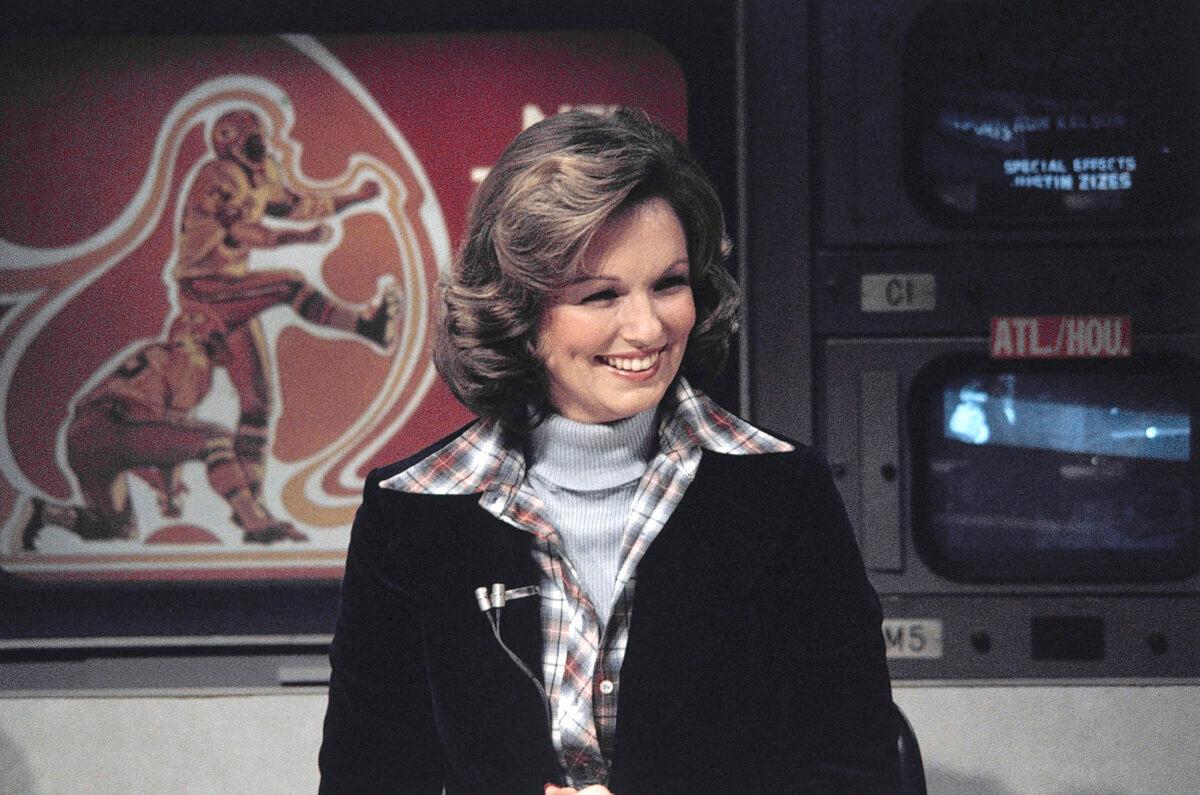 CBS sportscaster Phyllis George on Nov. 28, 1976. (Suzanne Vlamis/AP Photo)
