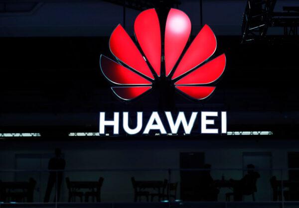 A Huawei sign on display during the 10th Global mobile broadband forum in Zurich on Oct. 15, 2019. (Stefan Wermuth/AFP via Getty Images)
