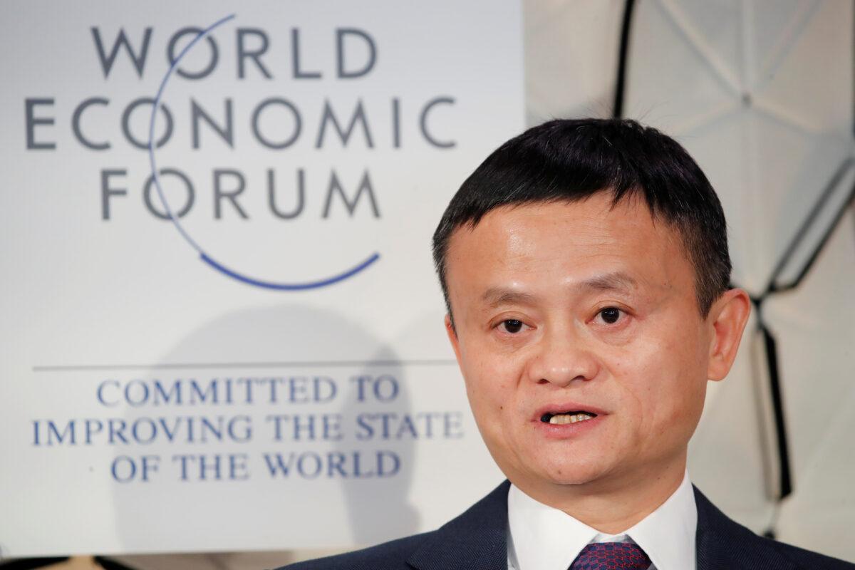 Jack Ma, chairman of Alibaba Group, attends the World Economic Forum (WEF) annual meeting in Davos, Switzerland, on Jan. 23, 2019. (Arnd Wiegmann/Reuters)