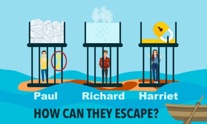 Three Friends Are Locked in Cages: Can You Solve This Nail-Biting Survival Riddle?