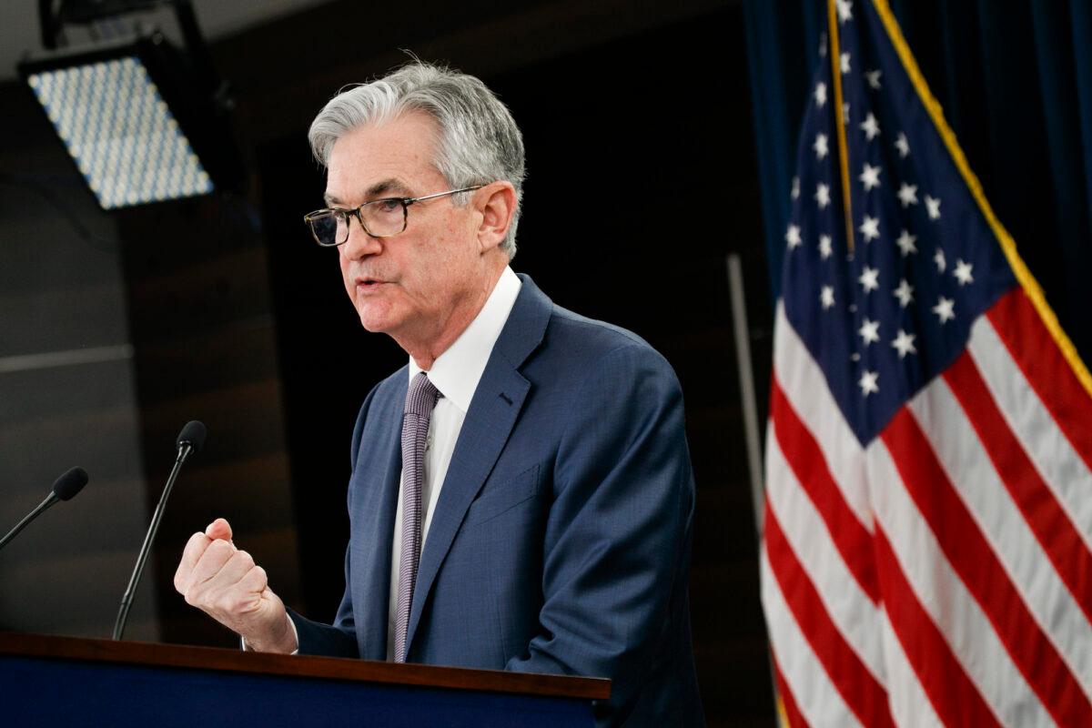 Federal Reserve Chair Jerome Powell speaks during a news conference in Washington, on March 3, 2020. (Jacquelyn Martin/AP Photo)