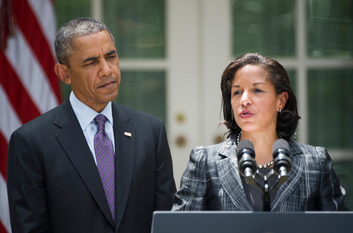 Newly appointed national security adviser Susan Rice speaks after President Barack Obama appointed her during an event in the Rose Garden at the White House on June 5, 2013. (Jim Watson/AFP via Getty Images)