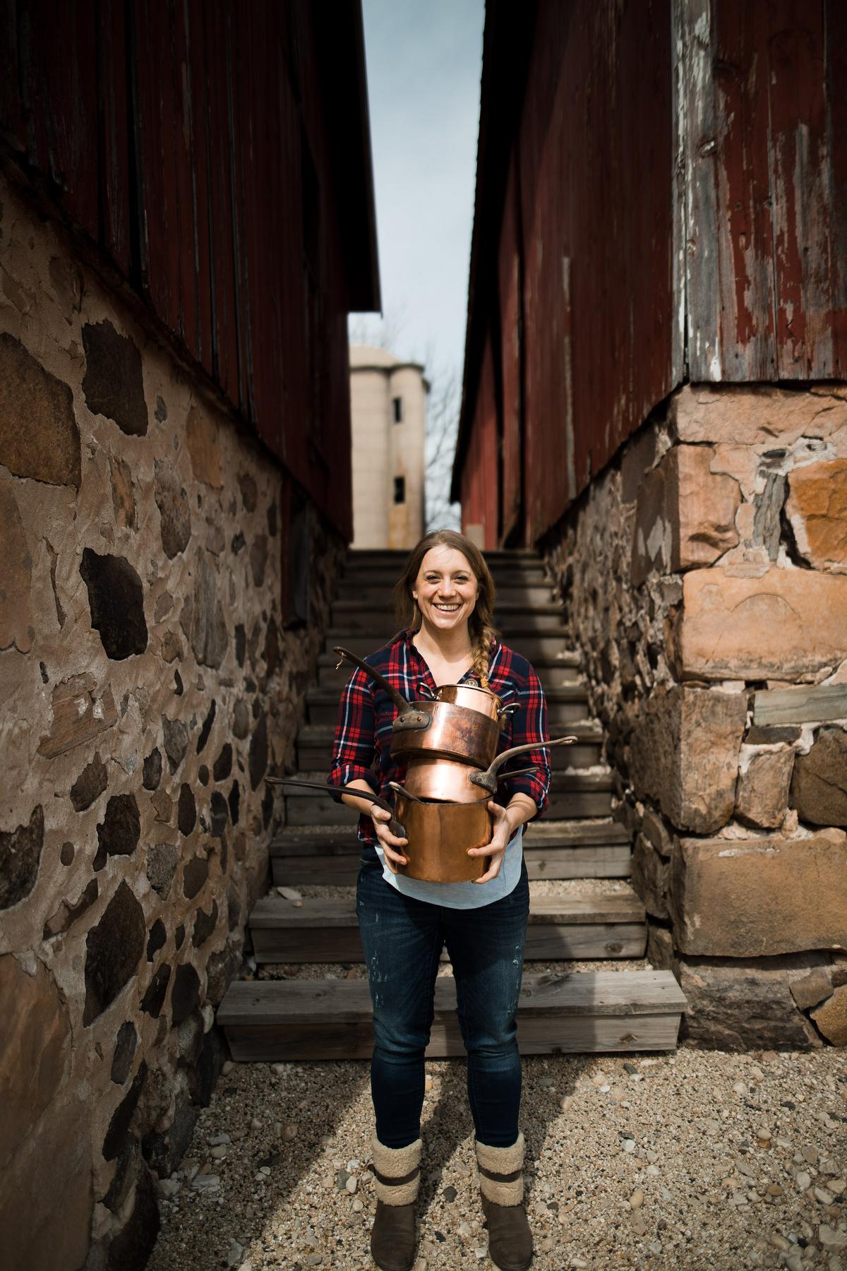 Sara Dahmen is one of the only—if not the only—working female coppersmiths in the country. (Christian Watson/1924us)