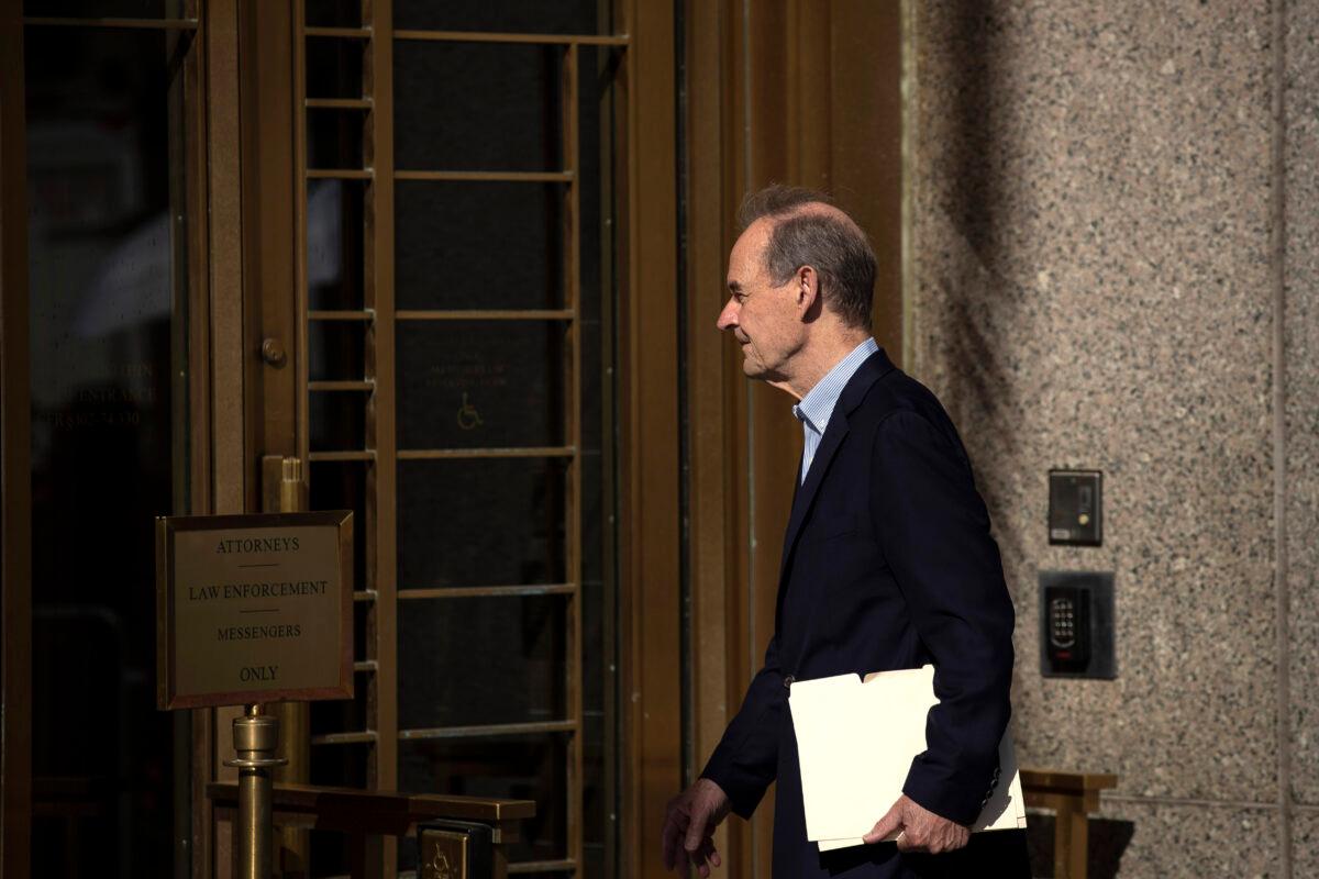 Attorney David Boies, representing several alleged victims of Jeffrey Epstein, arrives at federal court for a bail hearing for Jeffrey Epstein in New York City on July 15, 2019. (Drew Angerer/Getty Images)