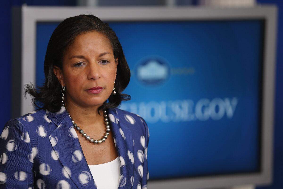 White House adviser Susan Rice speaks to reporters in a file photo. (Chip Somodevilla/Getty Images)