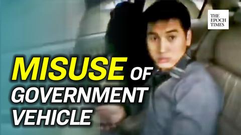 A Chinese Official Challenged by a Citizen for Misuse of Government Vehicle