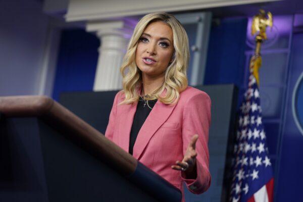 White House press secretary Kayleigh McEnany speaks during a press briefing at the White House in Washington on May 20, 2020. (Evan Vucci/AP Photo)