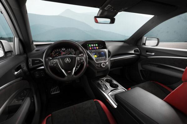 Red interior. (Courtesy of Acura)
