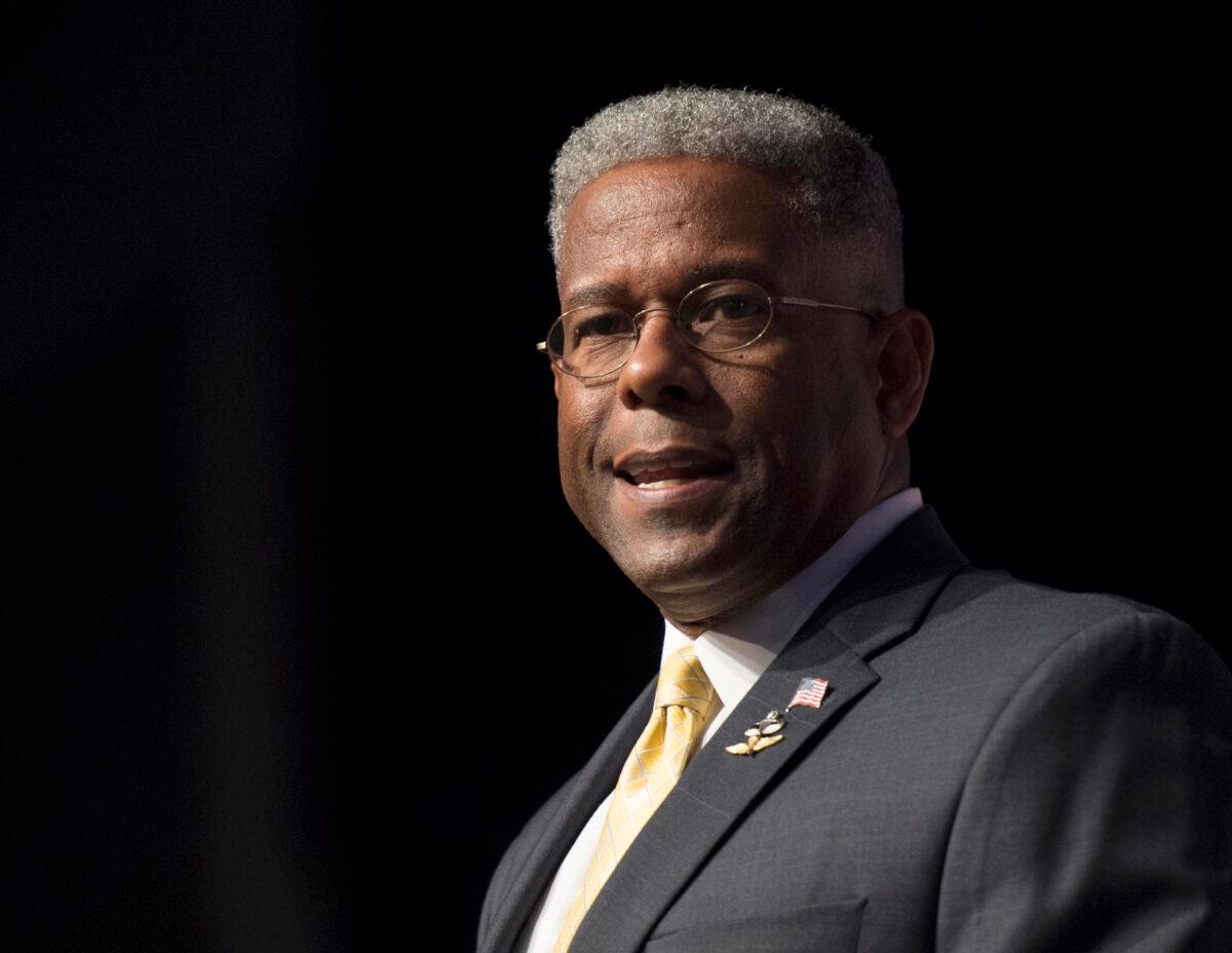 Former congressman and retired Lt. Col. Allen West speaks during Faith and Freedom Coalition's Road to Majority event in Washington on June 19, 2014. (Molly Riley/AP Photo)