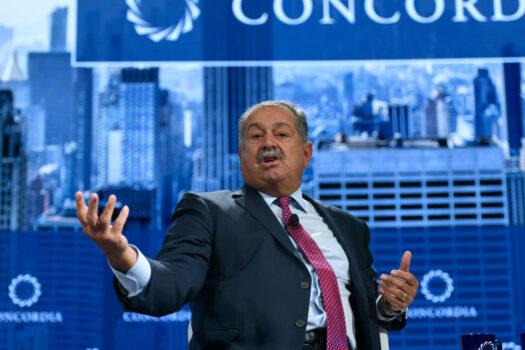 Former Chairman and CEO of The Dow Chemical Company and Member of the Concordia Leadership Council Andrew N. Liveris speaks onstage during the 2018 Concordia Annual Summit at the Grand Hyatt New York on September 24, 2018 in New York City. (Riccardo Savi/Getty Images)