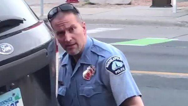 Fired Minneapolis Police officer Derek Chauvin. (Courtesy of Darnella Frazier/Facebook)