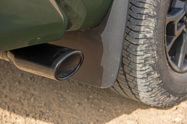 Black chrome exhaust tip. (Courtesy of Toyota)