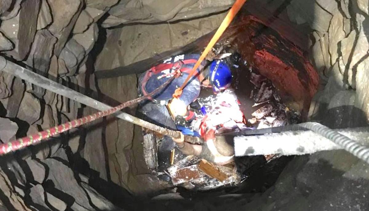 Firefighters Rescue a Man Who Fell Nearly 30 Feet Deep Into a Well From Inside a Home