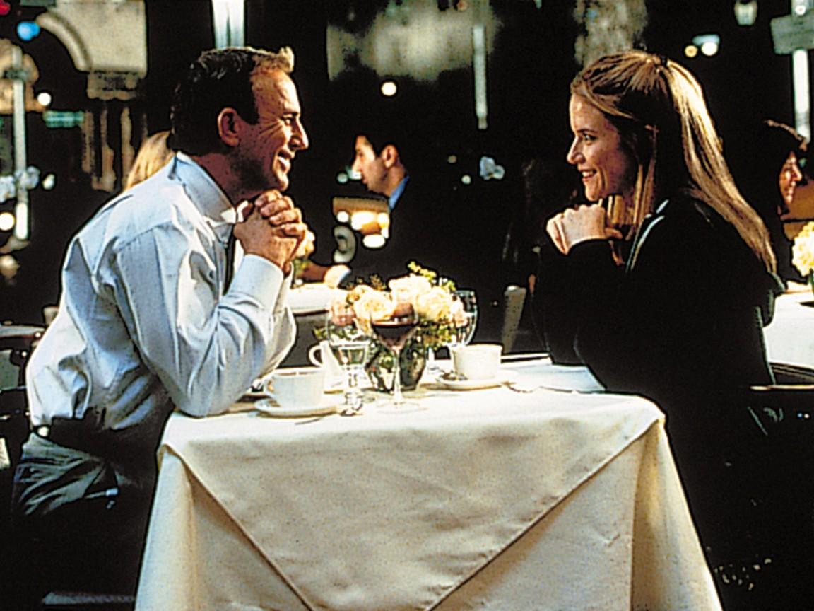 Kevin Costner and Kelly Preston in "For Love of the Game." (Universal Pictures)