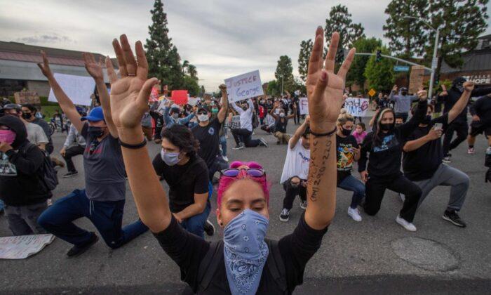 Orange County Protests Stay Relatively Subdued as Tensions Simmer