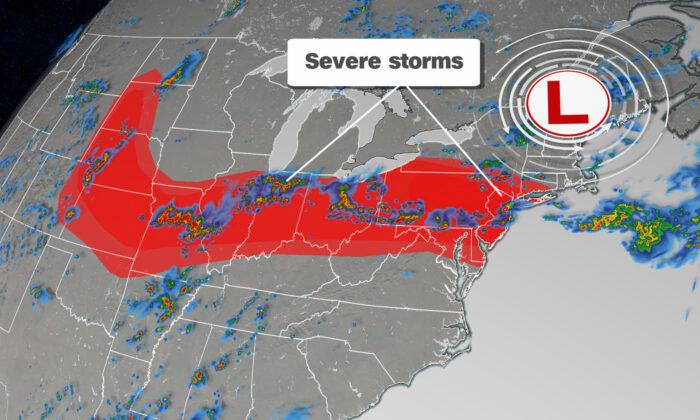 Severe Storms Threaten a 1,600-Mile Stretch of the US the Worst May Hit New York City