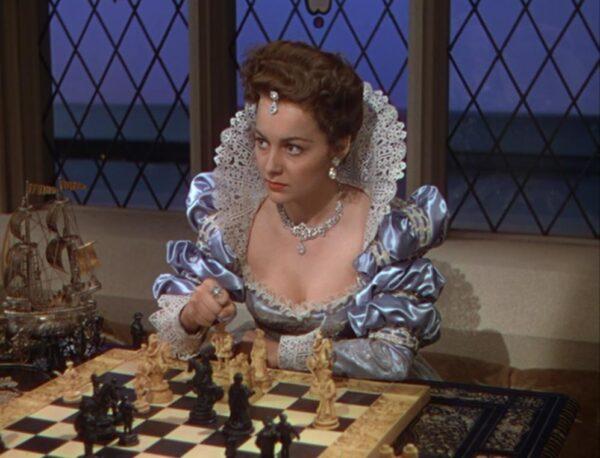 The lovely Olivia de Havilland plays Lady Penelope, the rival for the Earl of Essex’s affections. (Warner Bros.)