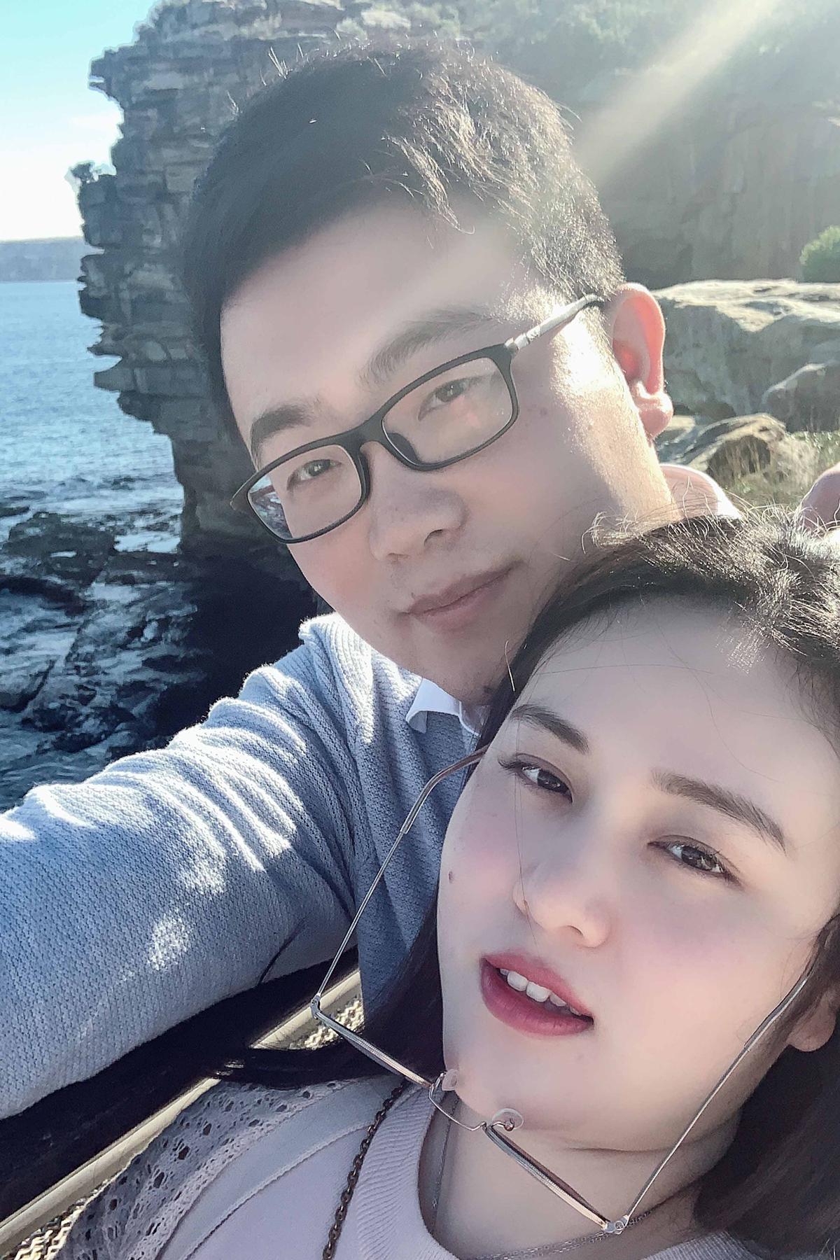 Lucy Zhao, 22, from Sydney, New South Wales, Australia, with her boyfriend, Gabriel You (Caters News)