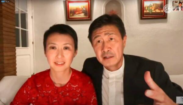 Hao Haidong and wife Ye Zhaoying talk about their opinions in a video shot in Spain on June 3, 2020. (Screenshot/YouTube)