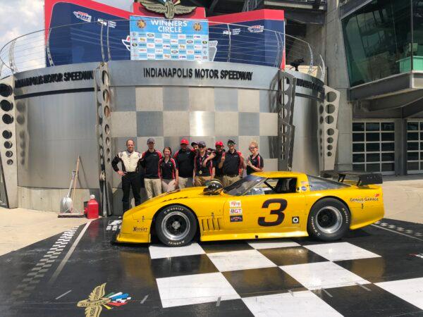 Students from Genius Garage compete at the Indianapolis Motor Speedway. (Courtesy of Genius Garage)