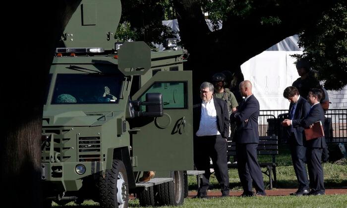 AG Barr Says He Didn’t Give Tactical Order to Clear Protesters Near White House Ahead of Trump’s Church Visit