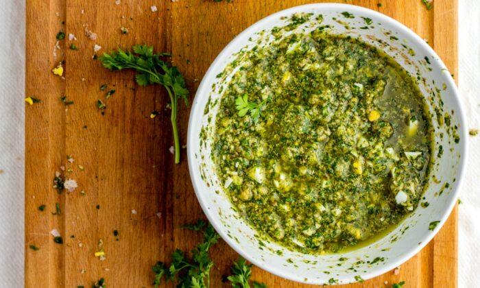 Italian Salsa Verde With Parsley and Capers