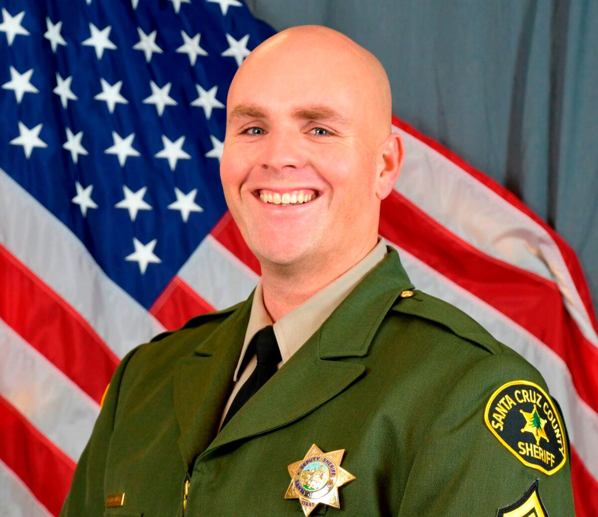 File photo of Sgt. Damon Gutzwiller who was shot and killed in Ben Lomond, an unincorporated area near Santa Cruz, Calif., on June 6, 2020. (Santa Cruz County Sheriff’s Office via AP)